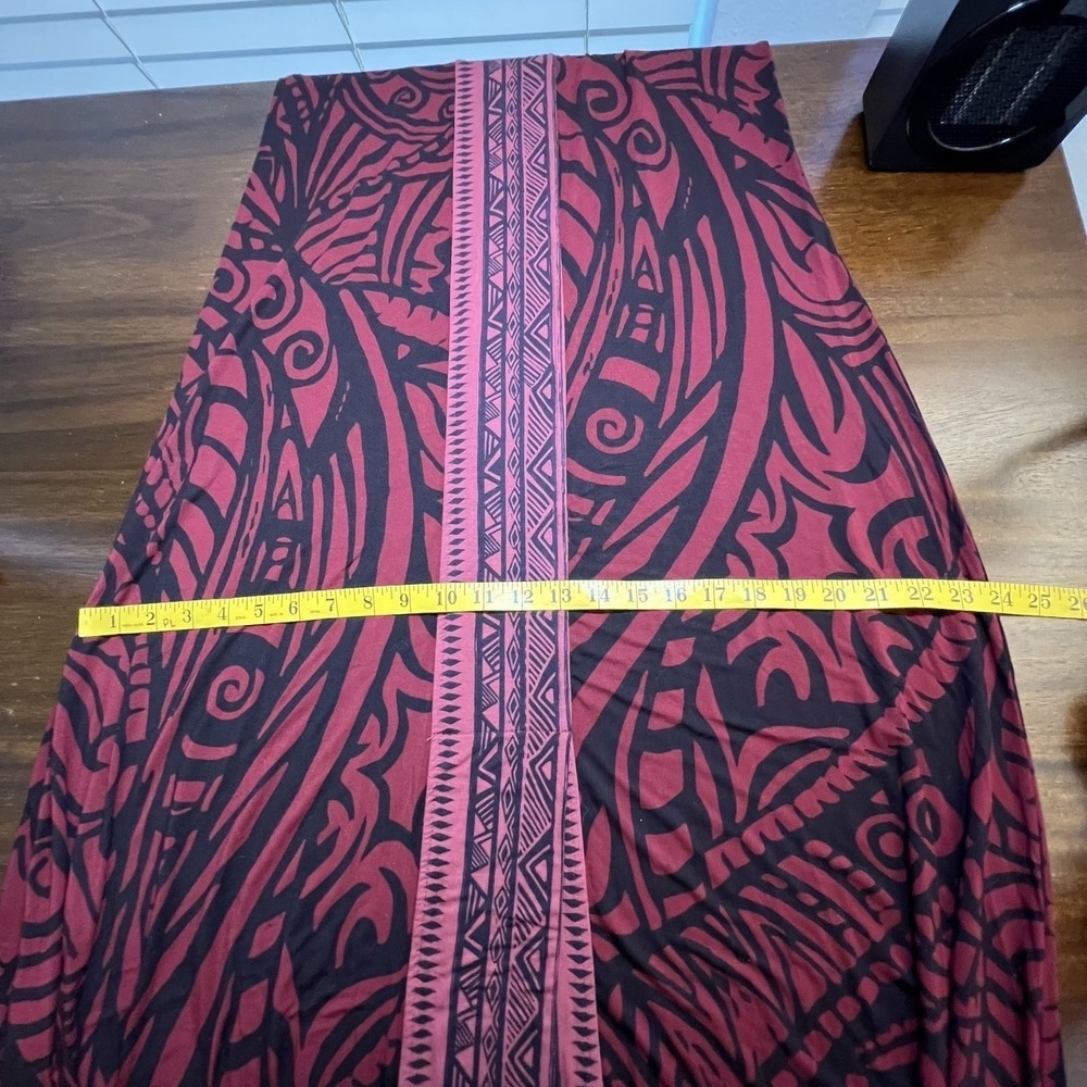 Soft Surroundings Womens Burgundy Tribal Print Sleeveless Maxi Dress Tall M - Picture 11 of 11